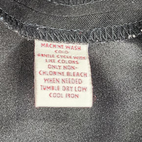 Vintage JM Collection Skirt Womens 16 Black High Rise A-Line Side Zip Midi Goth - Picture 5 of 8